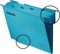 Teczka zawieszkowa kartonowa Esselte Classic, z przekładkami, A4, 330x245mm, 210g/m2, niebieski