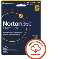 Norton 360 Premium 2022 Antivirus Software for 10 Devices 1-year Subscription Includes Secure VPN Password Manager and 75 GB cloud storage space PC/Mac/iOS/Android Activation Co...