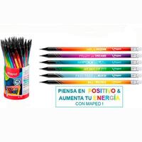 MAPED LÁPICES DE GRAFITO BLACK´PEPS ENERGY HB C/GOMA EN BOTE -EXPOSITOR 72U-