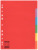 Pendarec-Kartonregister Blanko, A4, Pendarec-Karton, 6 Blatt, farbig