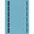 Rückenschild selbstklebend PC, Papier, kurz, schmal, 150 Stück, blau