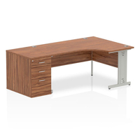 Dynamic Impulse Right Crescent Desk Workstation