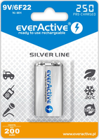 Everactive EVHRL22-250 Haushaltsbatterie Wiederaufladbarer Akku 9V Nickel-Metallhydrid (NiMH)