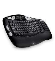 Logitech Wireless Keyboard K350 Tastatur RF Wireless QWERTY Englisch Schwarz