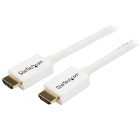 StarTech.com Cable HDMI de alta velocidad de 2m - Macho a Macho - CL3 Instalación en Pared - Ultra HD 4k x 2k - Blanco
