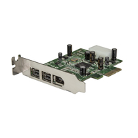 StarTech.com 3 Port 800+400 FireWire PCI Express Schnittstellen Combo Karte - Low Profile