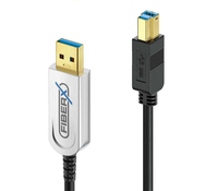 PureLink FX-I645-020 USB Kabel 20 m USB 3.2 Gen 2 (3.1 Gen 2) USB A USB B Silber