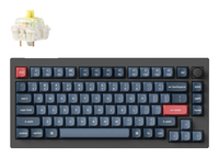 Keychron V1 Max toetsenbord Universeel USB + RF Wireless + Bluetooth Zwart, Grijs