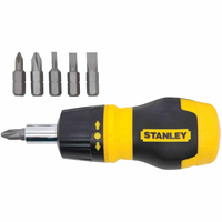 Stanley 66-358 cacciavite manuale Cacciavite con punte multiple Cacciavite a cricchetto