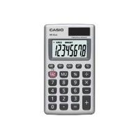 Casio HS-8VA calculadora Bolsillo Calculadora básica Gris, Blanco