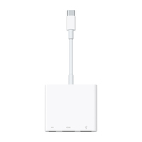 Apple MUF82ZM/A laptop-dockingstation & portreplikator Kabelgebunden USB 3.2 Gen 1 (3.1 Gen 1) Type-C Weiß