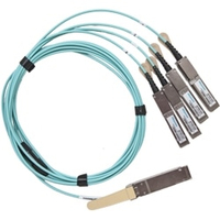 DELL 470-ACUE Glasvezel kabel 5 m QSFP28-DD 2x QSFP28 Aqua-kleur