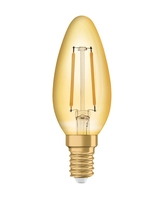 Osram LED Kerze E14 1,5W 120lm 2400K gold