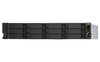 QNAP TL-R1200S-RP storage drive enclosure HDD/SSD enclosure Black, Grey 2.5/3.5"