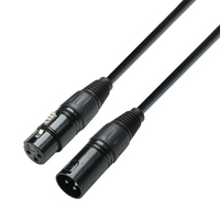adam hall K3 DMF 0150 audio kabel 1,5 m XLR (3-pin) Zwart