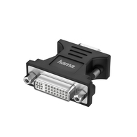 Hama 00200341 cambiador de género para cable VGA (D-Sub) DVI-I Negro