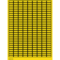 Brady 101803 self-adhesive label Rectangle Yellow 6750 pc(s)