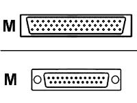 Cisco Smart Serial WIC2/T 26 Pin - RS530 D25 Male DTE cavo seriale Blu