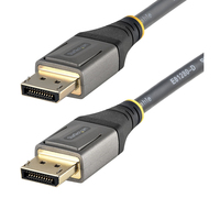 StarTech.com DP14VMM5M DisplayPort kábel 5 M Szürke, Fekete