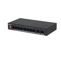 Dahua Technology PoE PFS3010-8ET-96-V2 hálózati kapcsoló Beállítást nem igénylő (unmanaged) Gigabit Ethernet (10/100/1000) Ethernet-áramellátás (PoE) támogatása Fekete