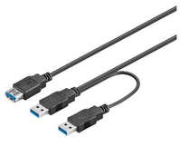Microconnect USB3.0AFY03MICRO câble USB 0,3 m USB 3.2 Gen 1 (3.1 Gen 1) USB A Noir