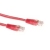 ACT UTP Cable Cat5E Red 3m Netzwerkkabel Rot