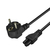 Savio Strom IEC 60320 C5 CEE 7/7 Sort 3m Stromkabel Noir Coupleur C5 Prise d'alimentation type C