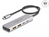 DeLOCK 64230 Schnittstellen-Hub USB Typ-C 10000 Mbit/s Grau