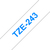 Brother TZE-243 ruban d'étiquette Bleu sur blanc