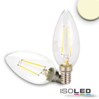 illustrazione di prodotto - Candela a LED E14 :: 2 W :: trasparente :: bianco caldo :: dimmerabile