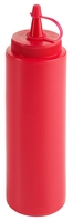 Quetschflasche 0,25 l, rot Quetschflasche aus Polyethylen, mit Schraubdeckel