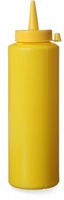 HENDI Spenderflasche für Saucen - Farbe: gelb - 0,35 Liter Ø55x205 mm
