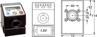 Detailansicht-ELGO HWD15, Batteriebetriebene Messsysteme mit 20 mm Hohlwelle, 8mm hohe LCD-Anzeige, 6-stellig inkl. Vorzeichen, integrierter Magnetsensor und Magnetring auf der Welle, integrierter Batteriehalter auf der Vorderseite