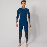 Men's Diving Wetsuit 3mm Neoprene Scd 900 Blue And Grey - 2XL