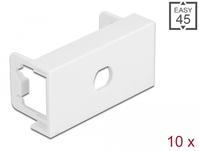 Delock Easy 45 Modulblende Loch-Ausschnitt M8 , 45 x 22,5 mm 10 Stück weiß