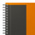 Oxford International B5 Polypropylen doppelspiralgebundenes Activebook, liniert 6 mm, 80 Blatt, orange, SCRIBZEE® kompatibel