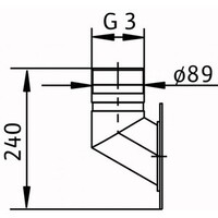 Wilo Rohrbogen 90 Grad DN80