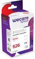 WECARE Multipack rebuilt CMY CLI-526PACKWE zu Canon PIXMA iP 4850 3x9ml