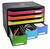 Exacompta Store Box Maxi 6 Drawer Set Open Black/Harlequin