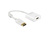 Adapter Displayport 1.2 Stecker an HDMI Buchse, 4K Aktiv, weiß, 0,2m, Delock® [62608]