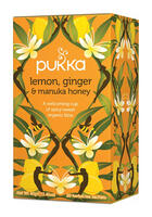 Pukka Tea Lemon Ginger & Manuka Honey Tea Envelopes (Pack 20)