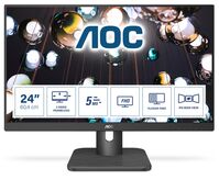 E1 24E1Q computer monitor 60.5 cm (23.8") 1920 x 1080 pixels Full HD LED Black AOC E1 24E1Q, 60.5 cm (23.8"), 1920 x 1080 pixels, Desktop-Monitore
