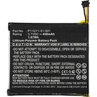 Battery for Smart Home 1.67Wh Li-Pol 3.7V 450mAh Black for Nest Smart Home Learning Thermostat T200377, Learning Thermostat Smartwatch-Zubehör