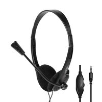 Stereo Headset, 1X 3.5 Mm , Headphone Jack, Boom ,