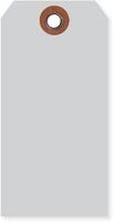 Anhängeetiketten - Grau, 6 x 12 cm, Manilakarton, Mit Metallöse, Für innen