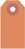 Anhängeetiketten - Fluoreszierend-Orange, 7 x 3.5 cm, Manilakarton, Für innen