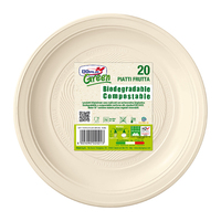 Piatto Frutta Biodegradabile DOpla - 17 cm - 45013 (Bianco Conf. 20)