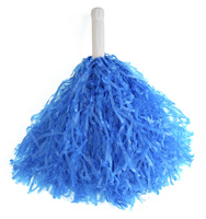 paire de pompons pom pom girl avec poignée leger bleu