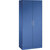 Armario de puertas batientes ASISTO, altura 1980 mm, anchura 800 mm, 4 baldas, azul genciana / azul genciana.