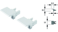 Endkappe, Alu opt., 2er Set